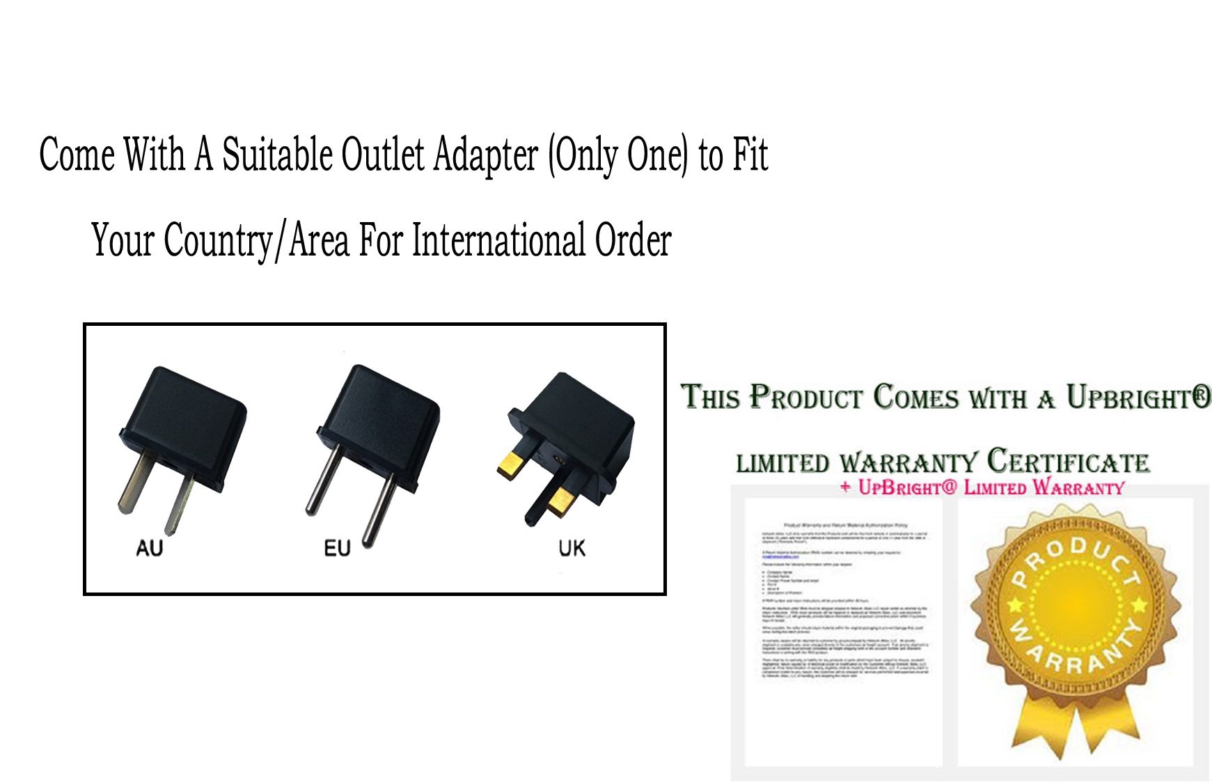 UpBright 15V AC/DC Power Adapter for Focus Enhancements Firestore FS-100 FS-C FS-BC FS-5 FS-4 HD DVC PRO DVCPROHD DVCPRO50 Recorder - Compatible with HK-I518-A15 3YE GQ30-150120-AU Models - Perfect for Professional Video Recording & Studio Equipment Power Supply