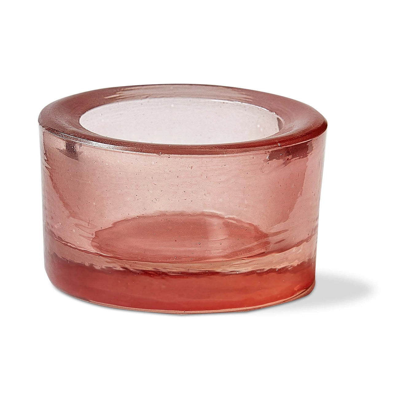 Chunky Glass Tealight Holder Set - 6 Pack Decorative Candle Holders for Home Decor, Wedding Centerpieces, Romantic Dinner Ambiance