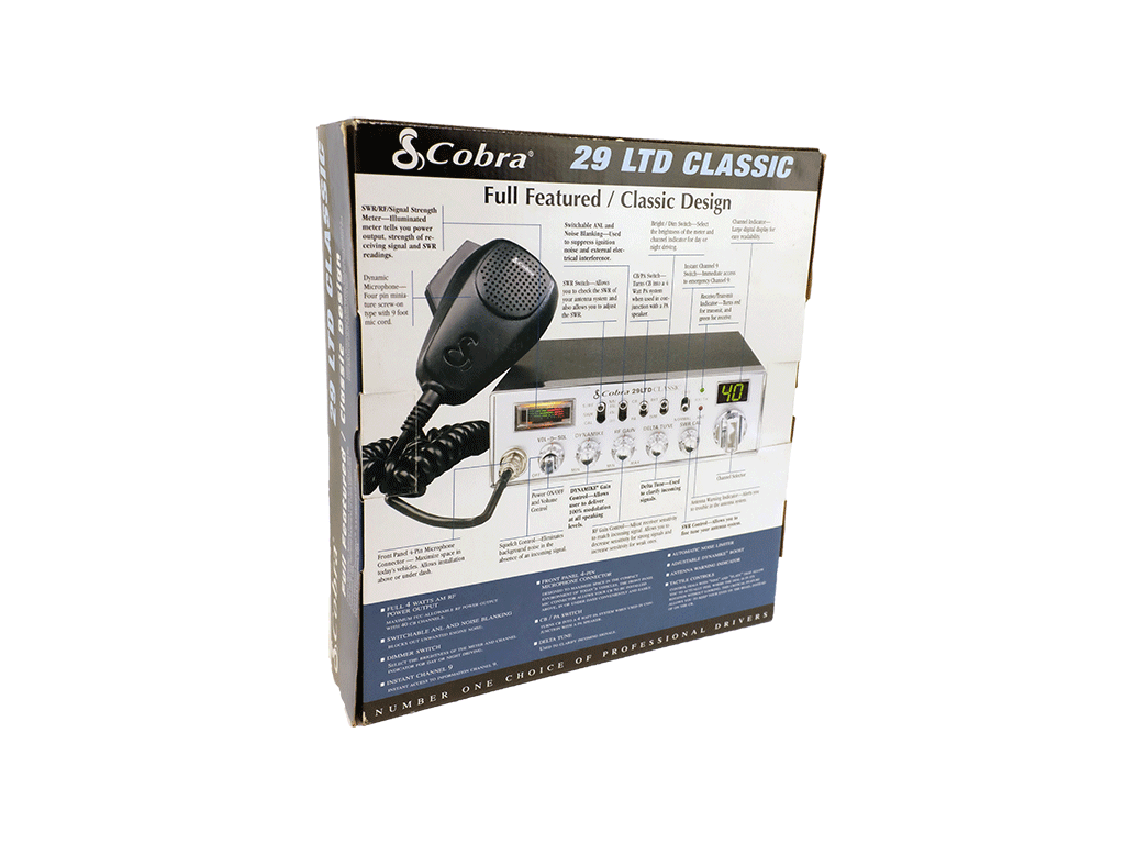 Cobra 29 LTD Classic 40 Channel CB Radio - New in Box (NIB) Sealed in Plastic - Perfect for Truckers & Off-Road Adventures