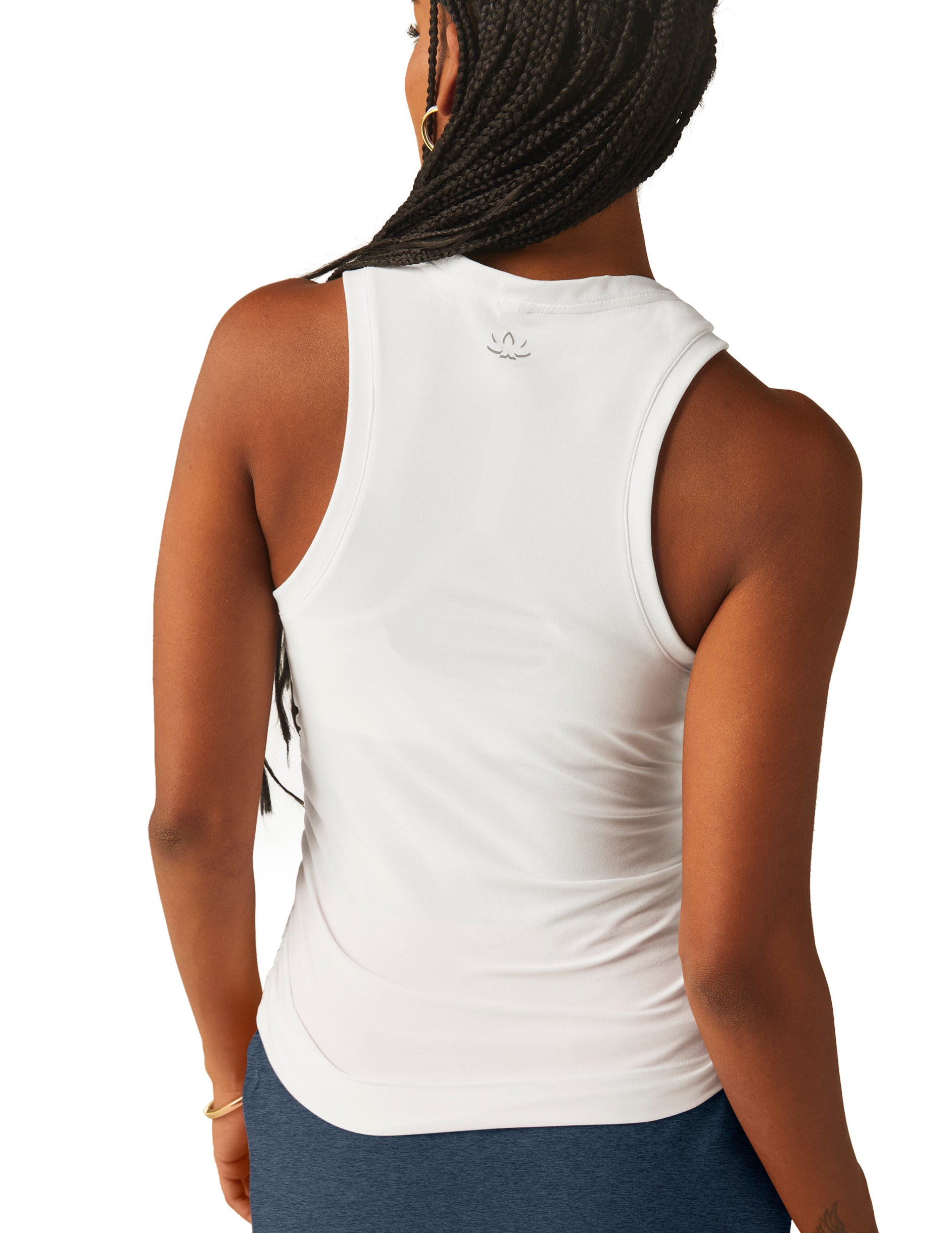 Beyond Yoga Featherweight Shirred Crop Tank - Women's Lightweight Workout Top for Yoga, Running & Gym - Perfect for Active Lifestyles