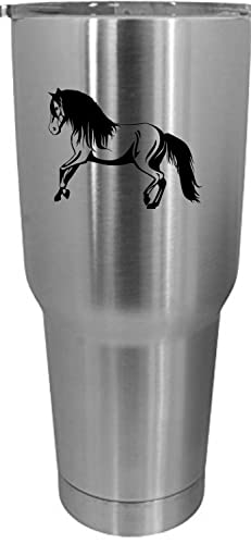 Abyssinian Horse 30oz Stainless Steel Tumbler - Gym & Outdoor Use