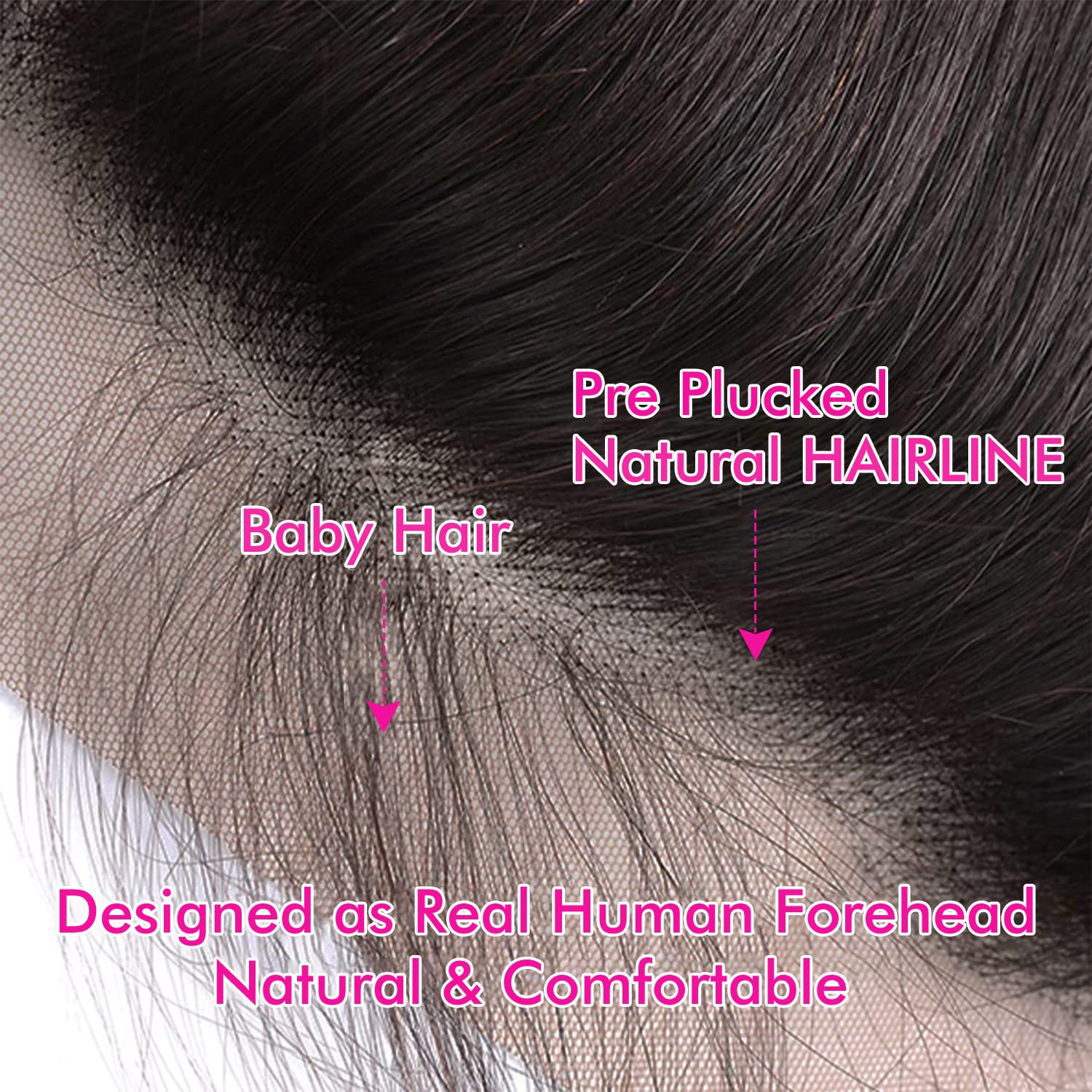 13x4 HD Lace Frontal Closure - Brazilian Body Wave Human Hair - Transparent Lace - Natural Black (12 Inch) | Perfect for Protective Styles, Weaves & Natural Hair Extensions