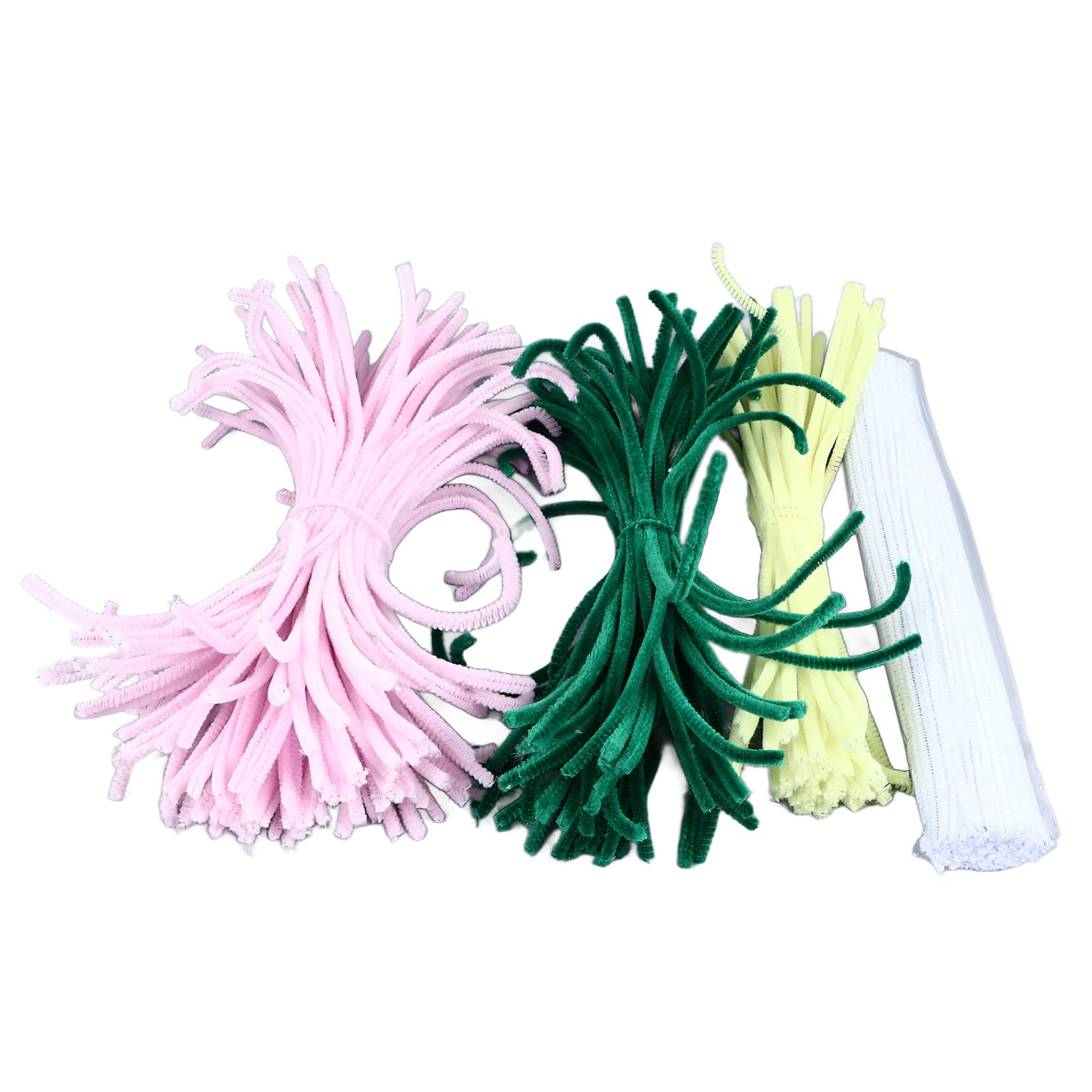 DIY Chenille Stems Bouquet Kit - 200 Pcs Pipe Cleaners Craft Supplies for Floral Arrangement, Wedding Decorations, Holiday Gifts & Kids Art Projects - Creative Handmade Simulation Lily Flowers Craft Set