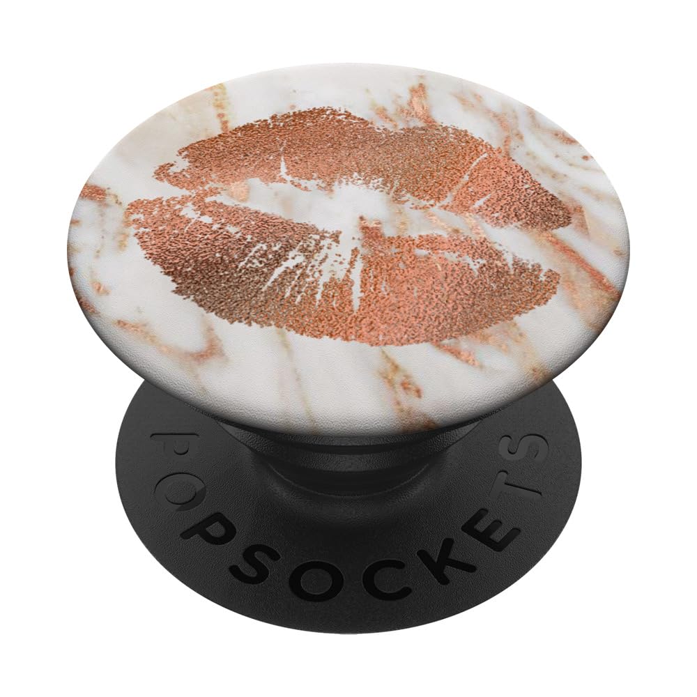 Rose Lips Hot Lipstick White PopSockets Standard PopGrip - Swappable Phone Grip & Stand for iPhone, Samsung, Smartphones - Perfect for Selfies, Gaming, and Daily Use