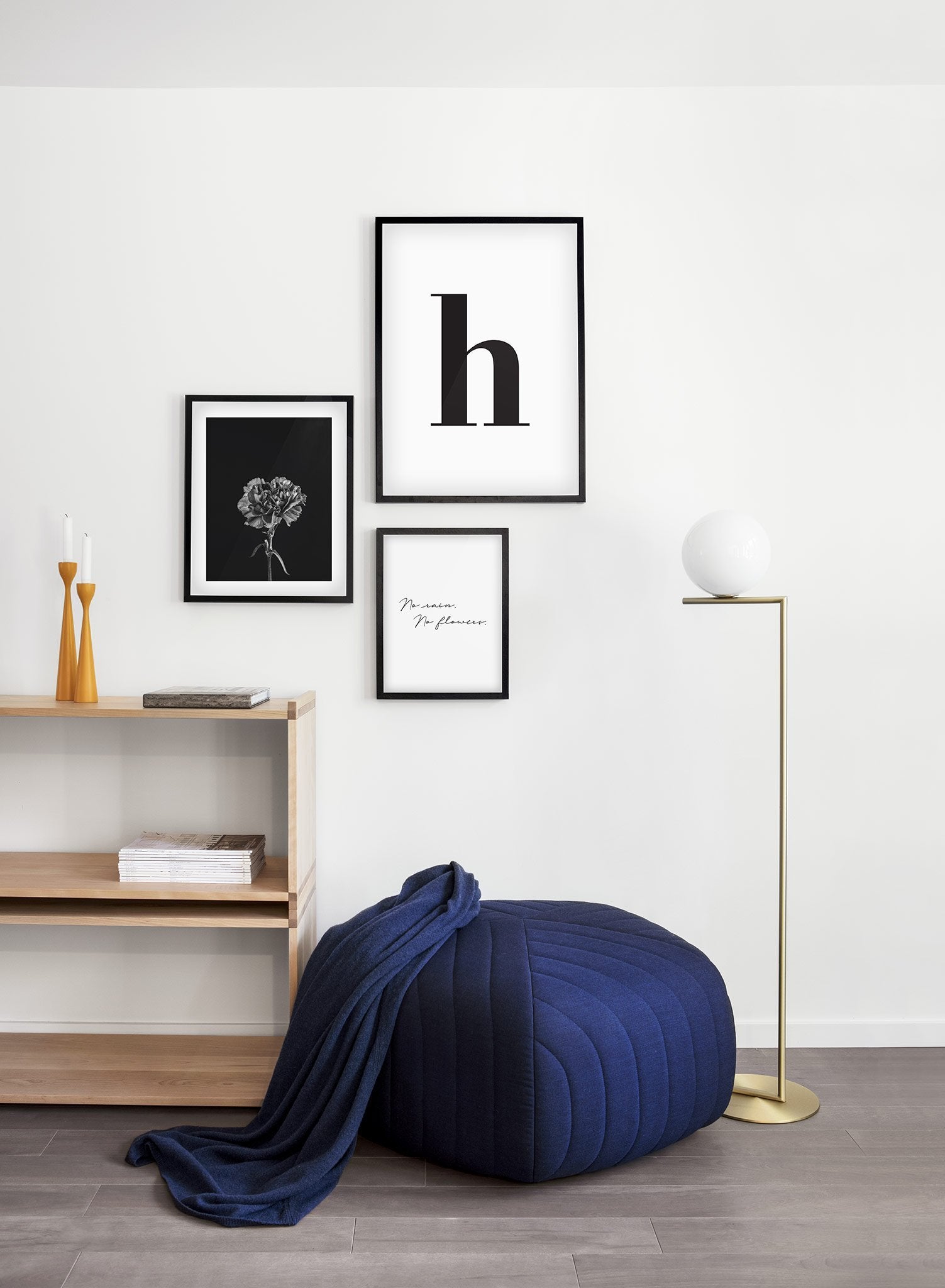 Lowercase Letter H Poster - Educational Alphabet Wall Art for Kids' Rooms & Classrooms - Perfect for Preschool Learning & Nursery Decor