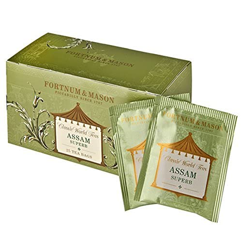 Premium Assam Black Tea Bags - Fortnum & Mason British Tea - 75 Count (3x25) - Perfect for Breakfast, Afternoon Tea & Gifting