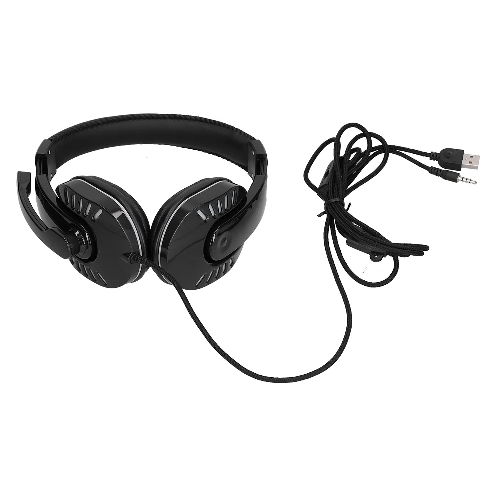 Best 070 Gaming Headset with Noise Cancelling Mic - Wired Luminous Headphones for PS5, Xbox, PC - Perfect for Competitive Gaming & Late-Night Sessions