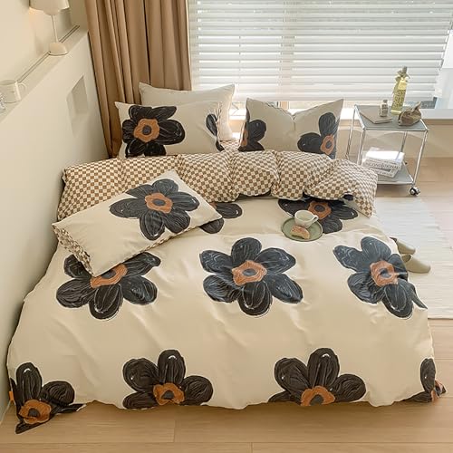 4-black Floral