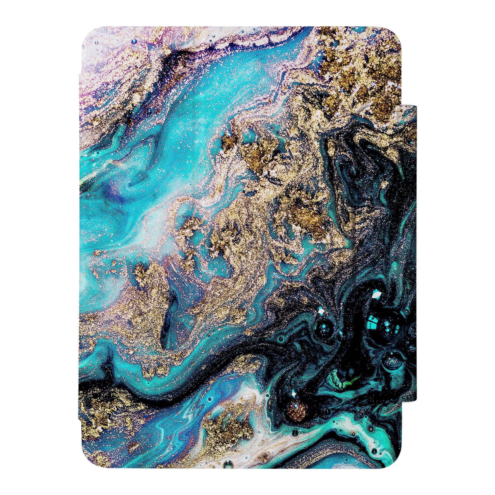 SlimFit Marble Gold iPad Case - Ultra Thin Lightweight Protective Cover for iPad Air/Pro, Perfect for Work, Travel & Everyday Use