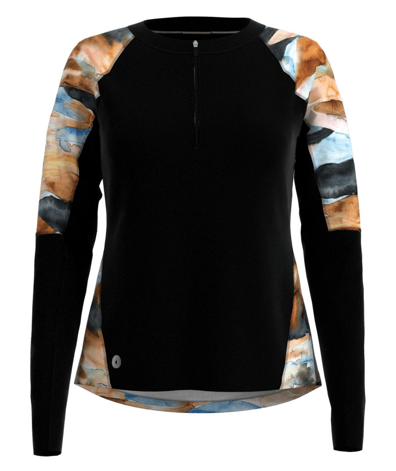 Smartwool 2023 Women's Long Sleeve Mountain Bike Jersey - Moisture Wicking & Breathable Cycling Top for Trail Riding & Outdoor Adventures