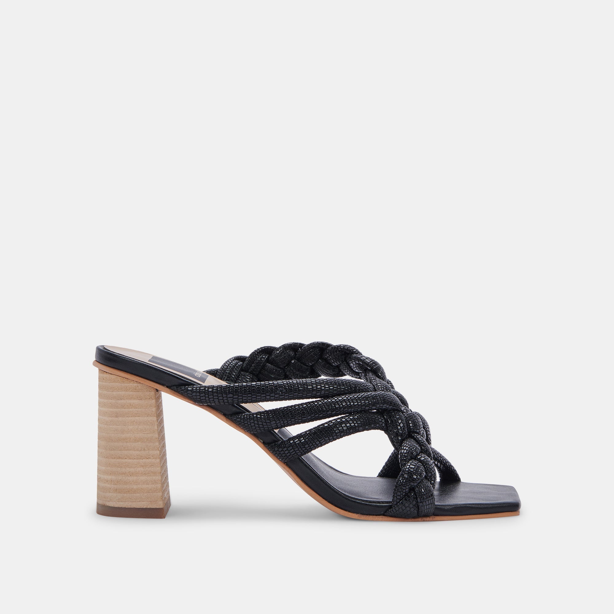 PIPIN Black Embossed Leather Heels for Women - Stylish High Heels for Parties, Weddings & Evening Events - Comfortable Dress Shoes for Formal Occasions
