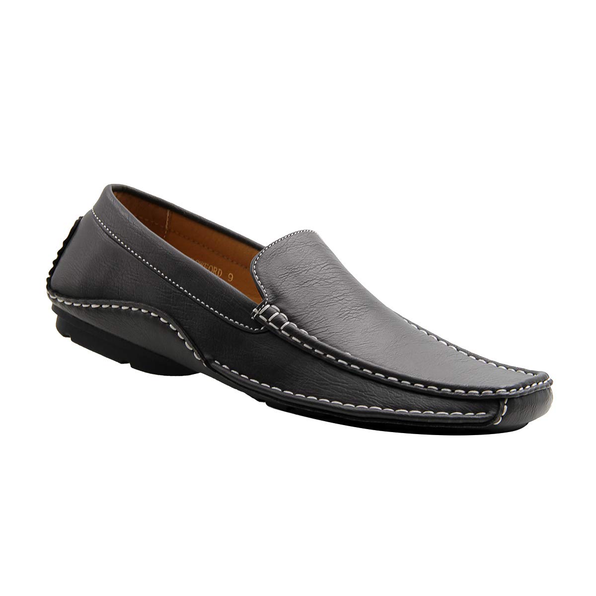 Stylish & Comfortable Men's Slip-On Dress Shoes with Padded Insole - Genuine Leather Classic Loafers for Office, Wedding & Casual Wear