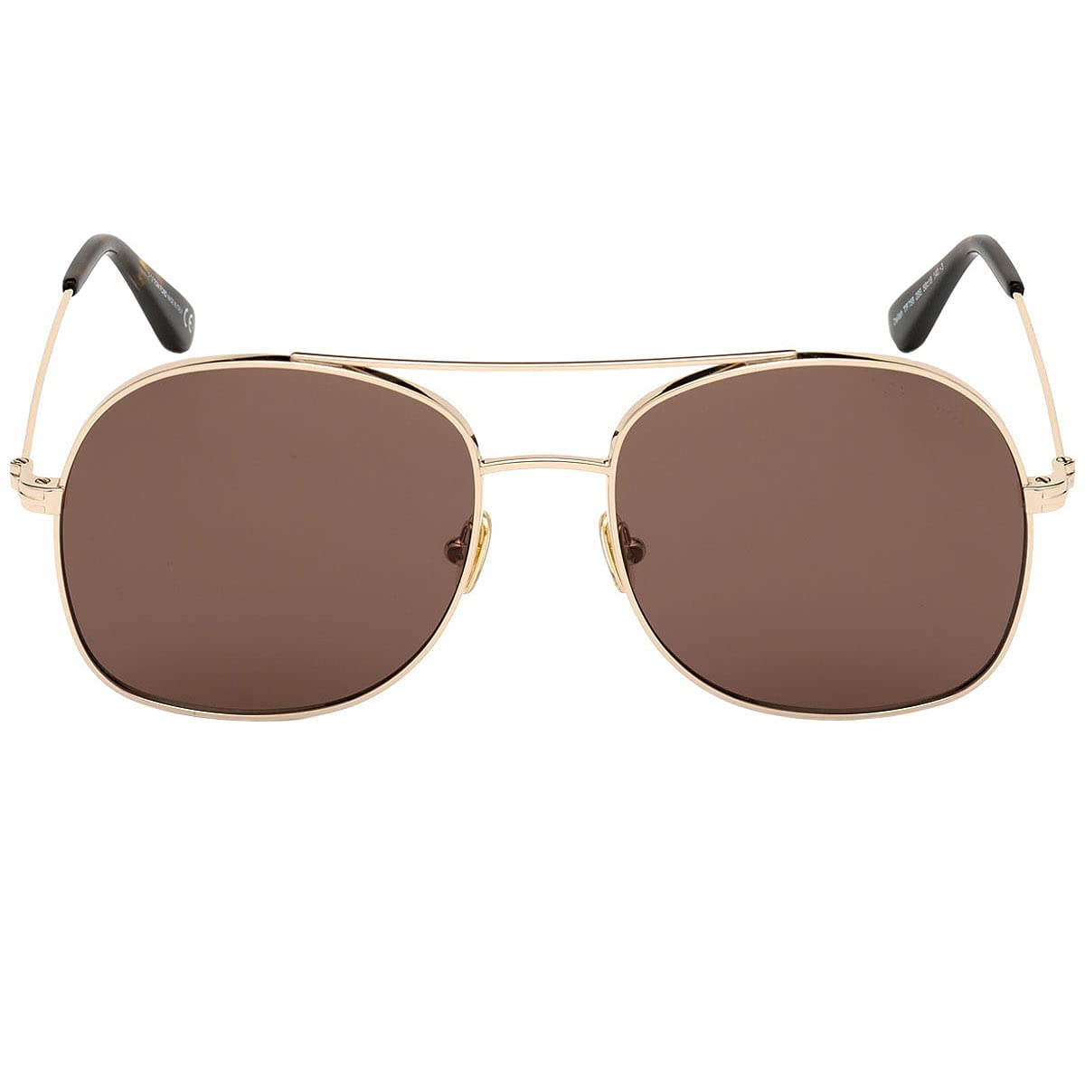 Tom Ford DELILAH FT 0758 Shiny Rose Gold/Brown Sunglasses for Women - 58mm Lens, 18mm Bridge, 140mm Temple - Perfect for Beach, Driving & Fashion Accessories