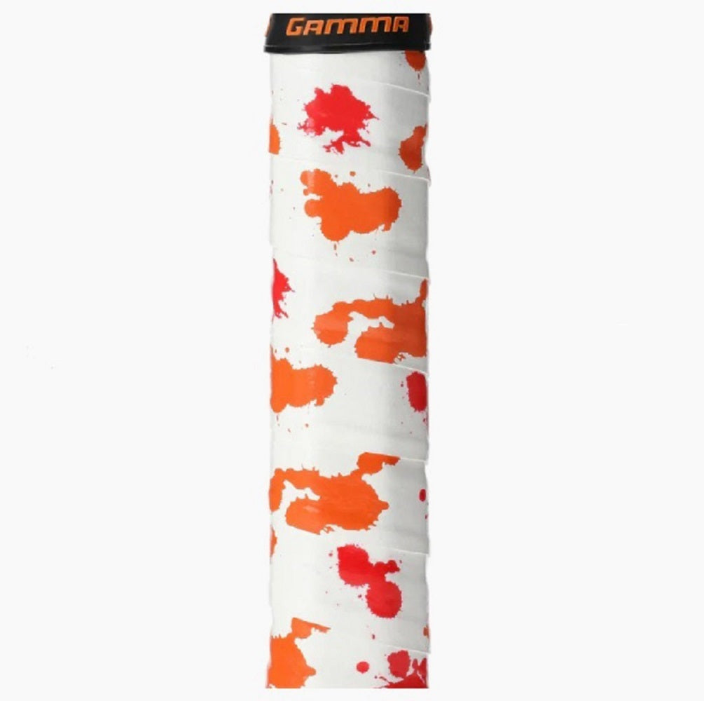 Gamma Splatter Overgrip 3 Pack - Premium Tennis Racket Grip Tape for Better Control & Sweat Absorption | Ideal for Tennis, Badminton & Pickleball Players