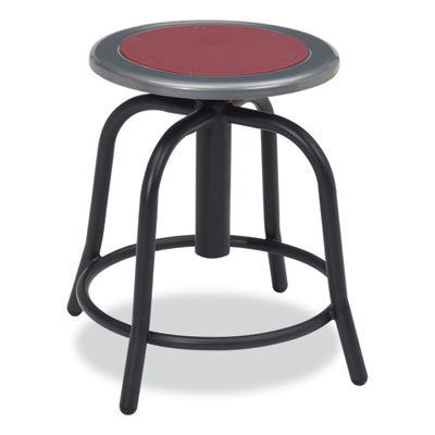 NPS 6800 Series Heavy Duty Height Adjustable Metal Swivel Stool - 300 lb Weight Capacity - Perfect for Office, Workshop, Kitchen & Industrial Use