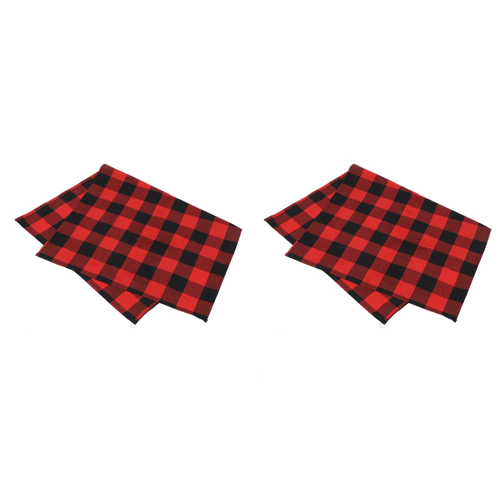 Hemoton 2 Pack Checkered Dish Towels - Super Absorbent Kitchen Cleaning Cloths for Washing Dishes, Drying Hands & Counter Cleaning - Soft & Durable Anti-Scald Dishwashing Towels for Kitchen & Household Use