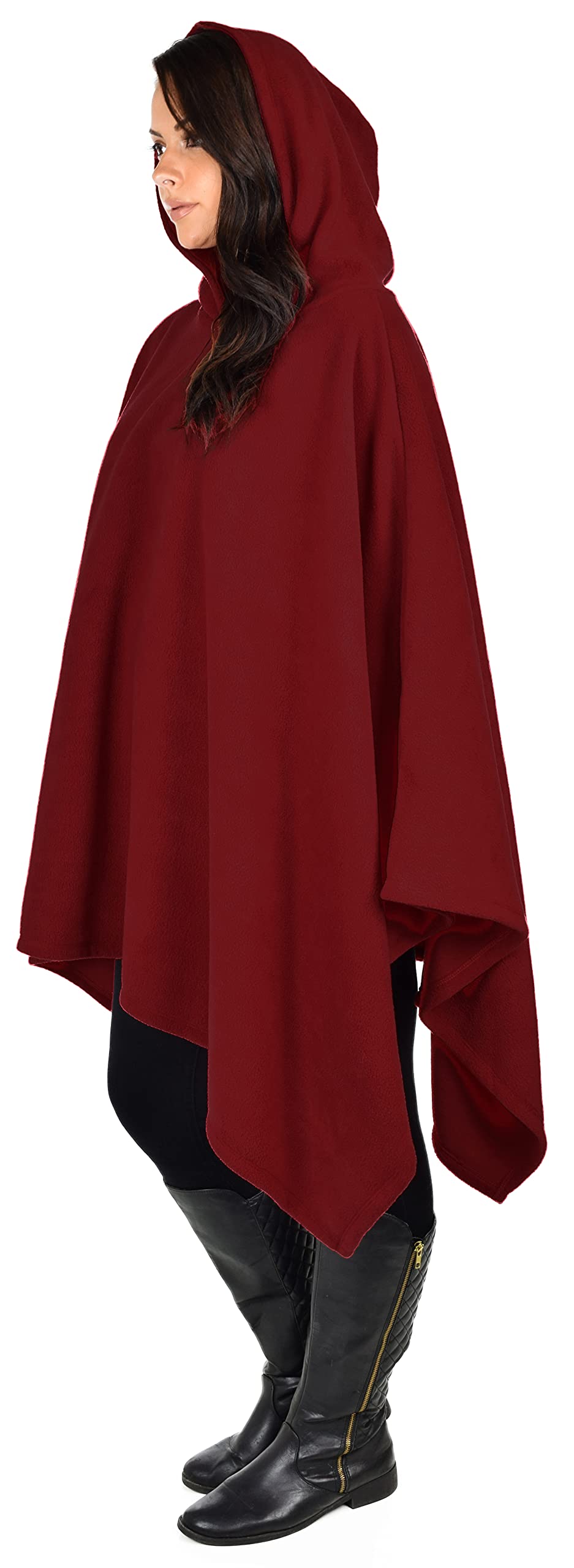 Stylish Women's Poncho Hoodie Sweater - Soft Fleece Cover Up for Cold Weather | Cozy Winter Fashion, Outdoor Activities & Lounge Wear