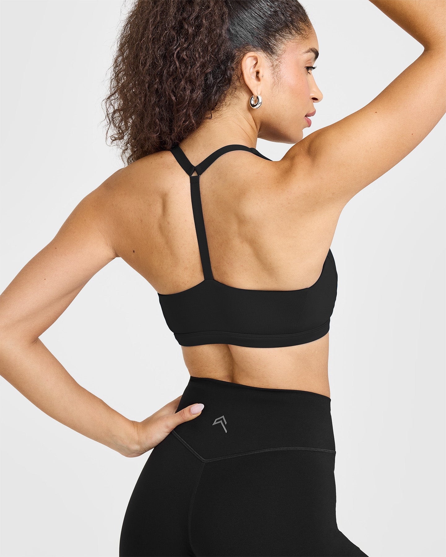 Timeless Square Neck Sports Bra for Women - High Support Workout Top in Black | Perfect for Yoga, Running & Gym