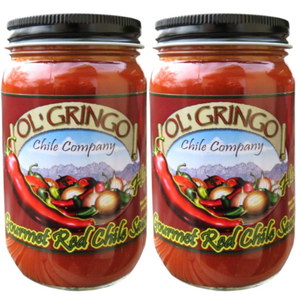 Spicy Ol' Gringo Chile Company Red Hot Sauce - Authentic Mexican Flavor (2-Pack) - Perfect for Tacos, Nachos & Grilled Meats