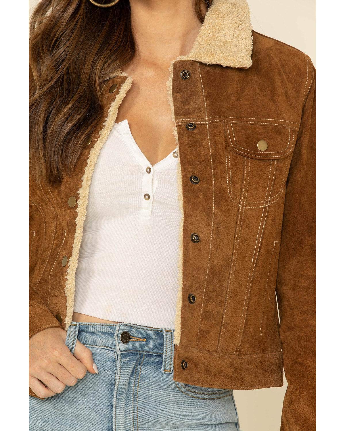Stylish Scully Black Boar Suede Women's Denim Jacket - Perfect for Casual Outfits, Date Nights & Fall Layering