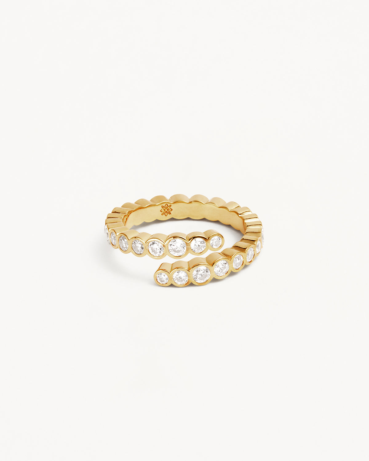 18K Gold Vermeil Endless Tides Ring for Women - Dainty Wave Stackable Band, Perfect for Everyday Wear, Anniversary Gifts & Beach Wedding Jewelry