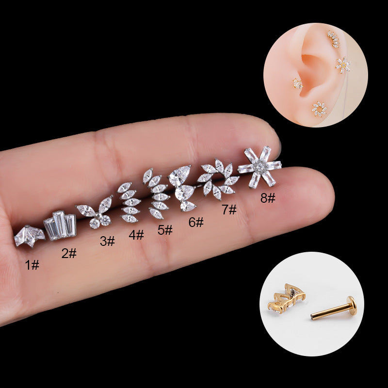 16G Curved Conch Helix Flat Back Ear Piercing Jewelry - Surgical Steel Cartilage Hoop Ring for Tragus, Helix, Conch - Perfect for Everyday Wear & Body Piercing Gifts