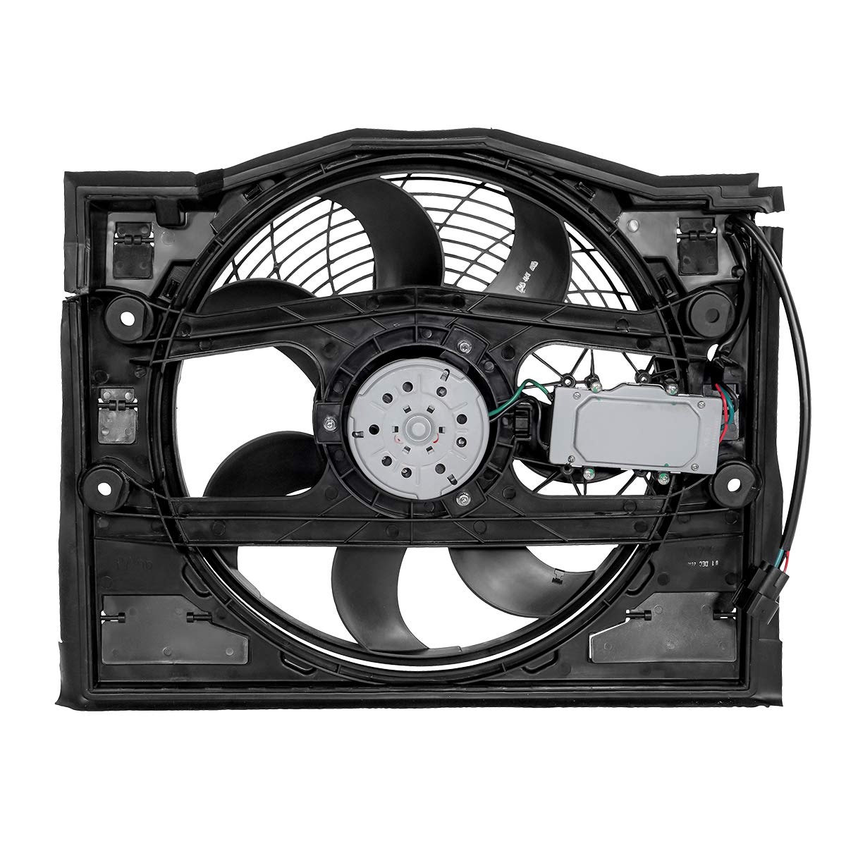 DNA MOTORING OEM-RF-0059 High Performance Radiator Cooling Fan - Direct Replacement for BMW 3i/323Ci/323i/325Ci/325i/325xi - Improved Cooling Efficiency - Perfect for Daily Driving & Hot Weather Conditions