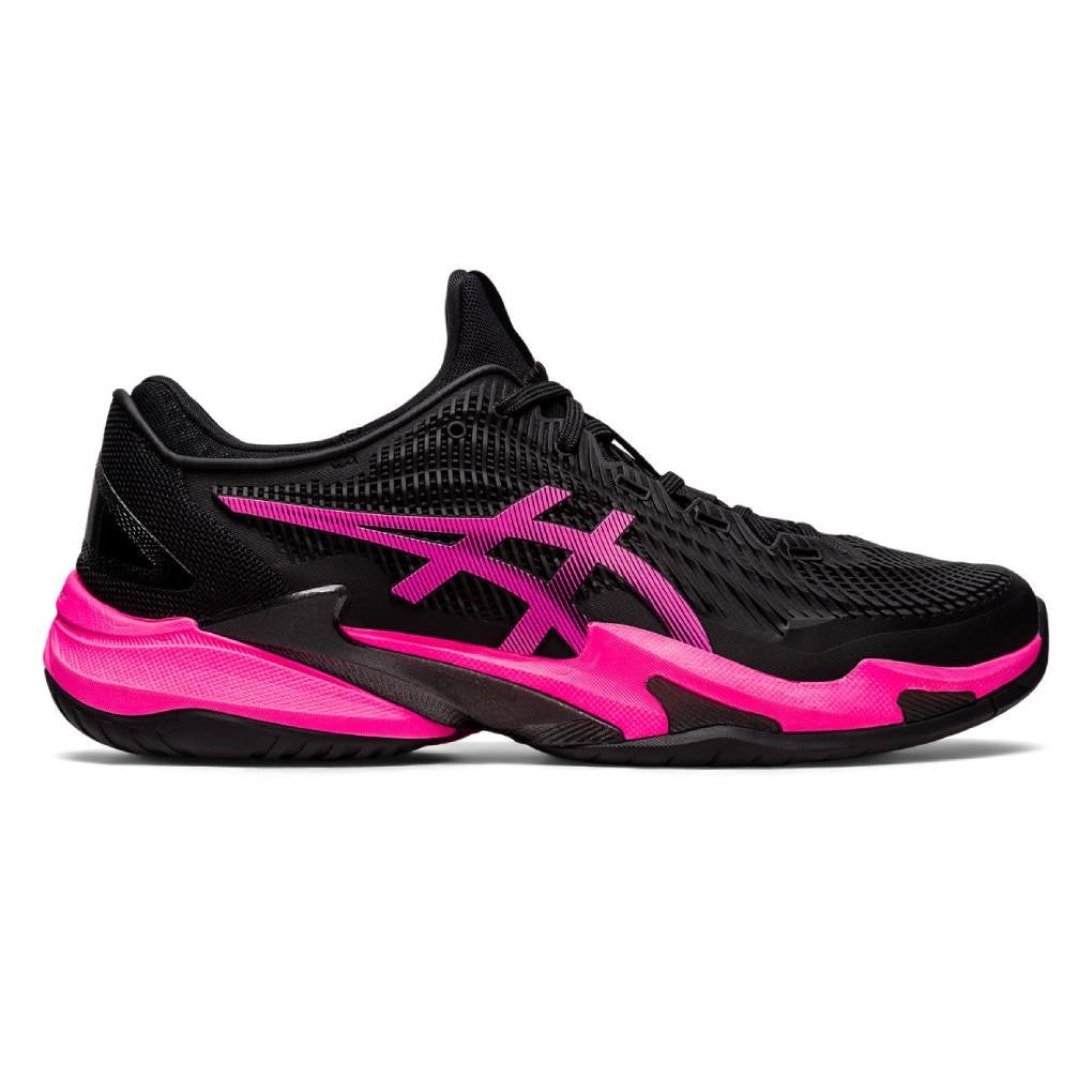 ASICS Court FF 3 Men's Tennis Shoes - Black/Pink - High-Performance Indoor & Outdoor Court Shoes for Competitive Play & Training