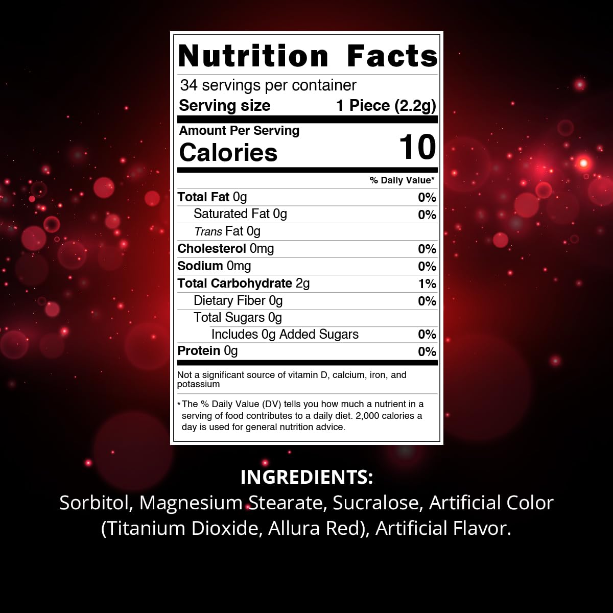 Sugar Free Strawberry Flavored Candy - Fresh Breath Mints, Individually Wrapped, Nut Free, 2.65oz Pack - Perfect for On-the-Go, Office, Travel & After Meals