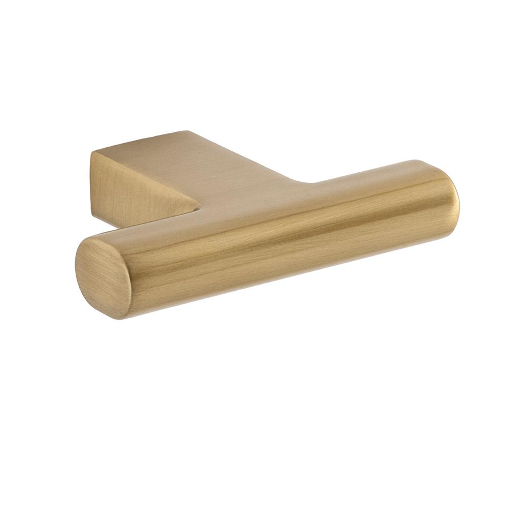 Satin Brass Cabinet Knobs - Elegant Summer T Knob for Drawers & Cabinets - Perfect for Bedroom, Kitchen, and Bathroom Furniture Upgrade