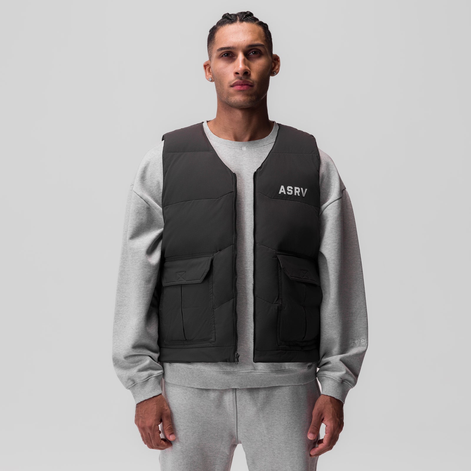 0859 Ripstop Insulated Puffer Gilet Vest - Space Grey | Lightweight Warm Winter Layering for Outdoor Activities & Casual Wear