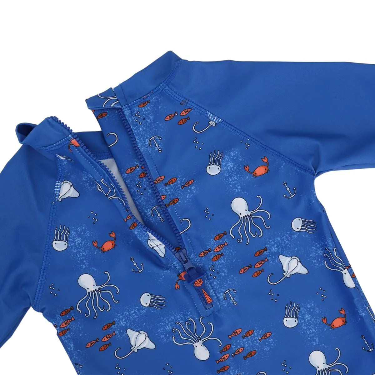 Calikids Baby Boys Octopus Print One-Piece Swimsuit - UPF 50+ Sun Protection, Quick Dry, 6-24 Months - Perfect for Beach, Pool & Summer Water Play