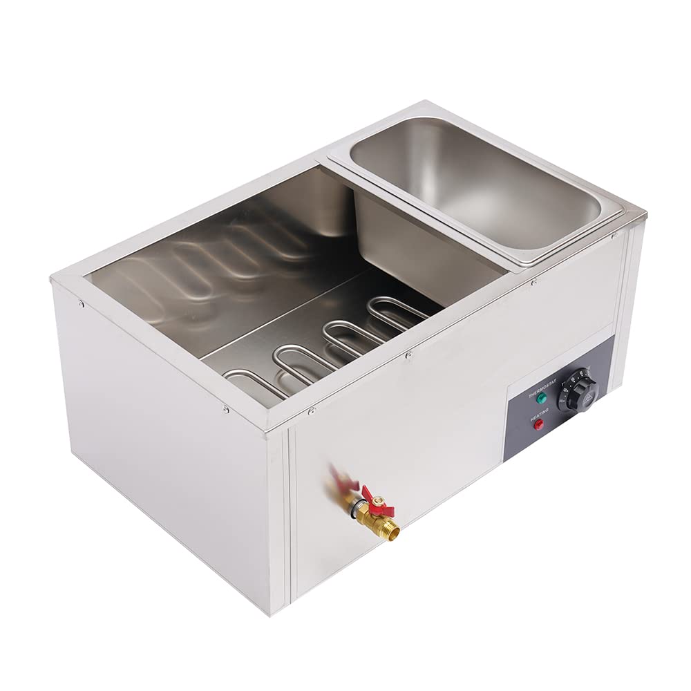 3-Pan Commercial Food Warmer - 850W Electric Steam Table with Stainless Steel Bain Marie for Catering, Restaurants & Buffets | Professional Soup & Food Warming Solution for Events, Cafeterias & Banquets