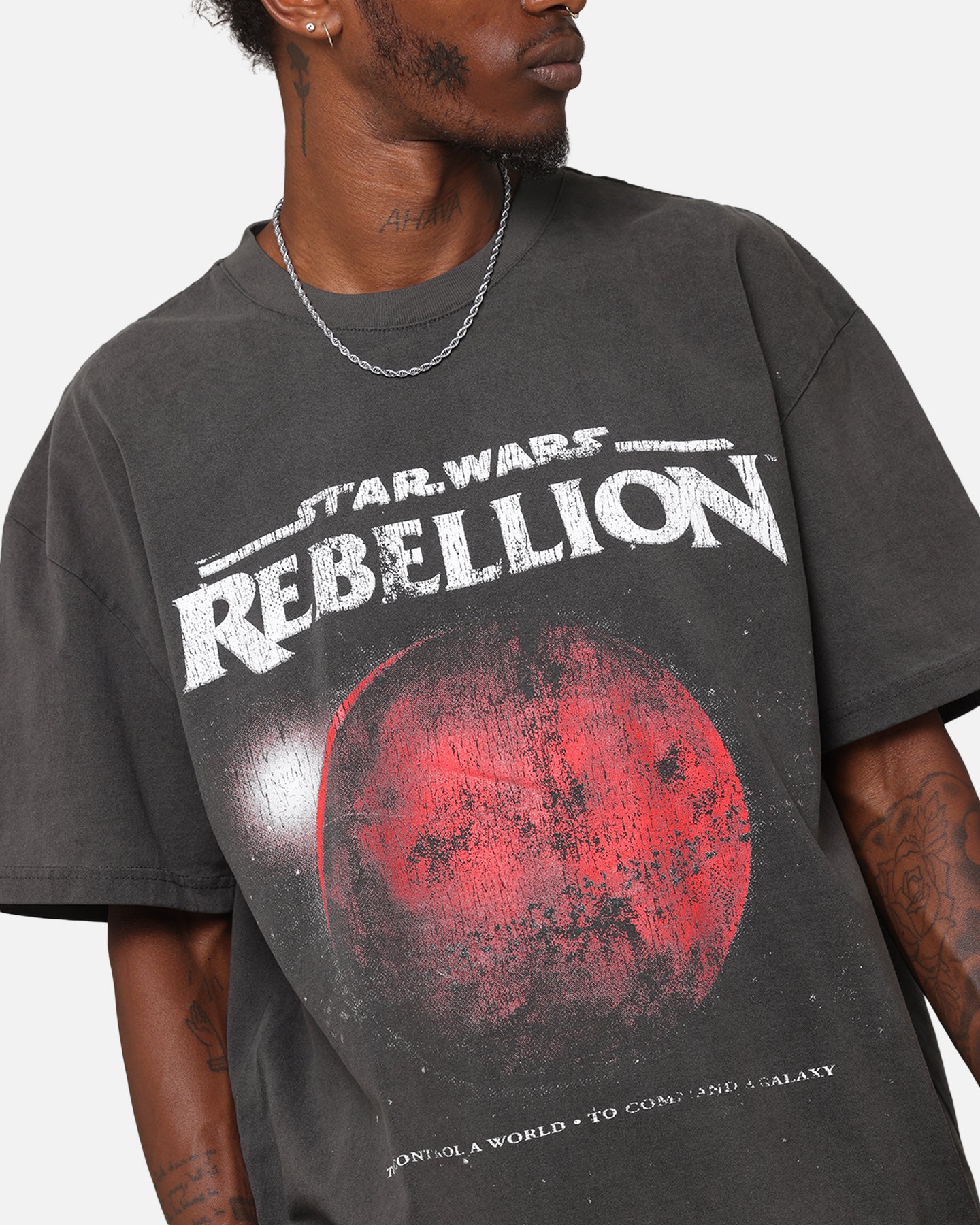 Star Wars Battlefront Rebellion Heavy T-Shirt for Men - Black Cotton Vintage Graphic Tee - Perfect for Cosplay, Gaming & Casual Wear