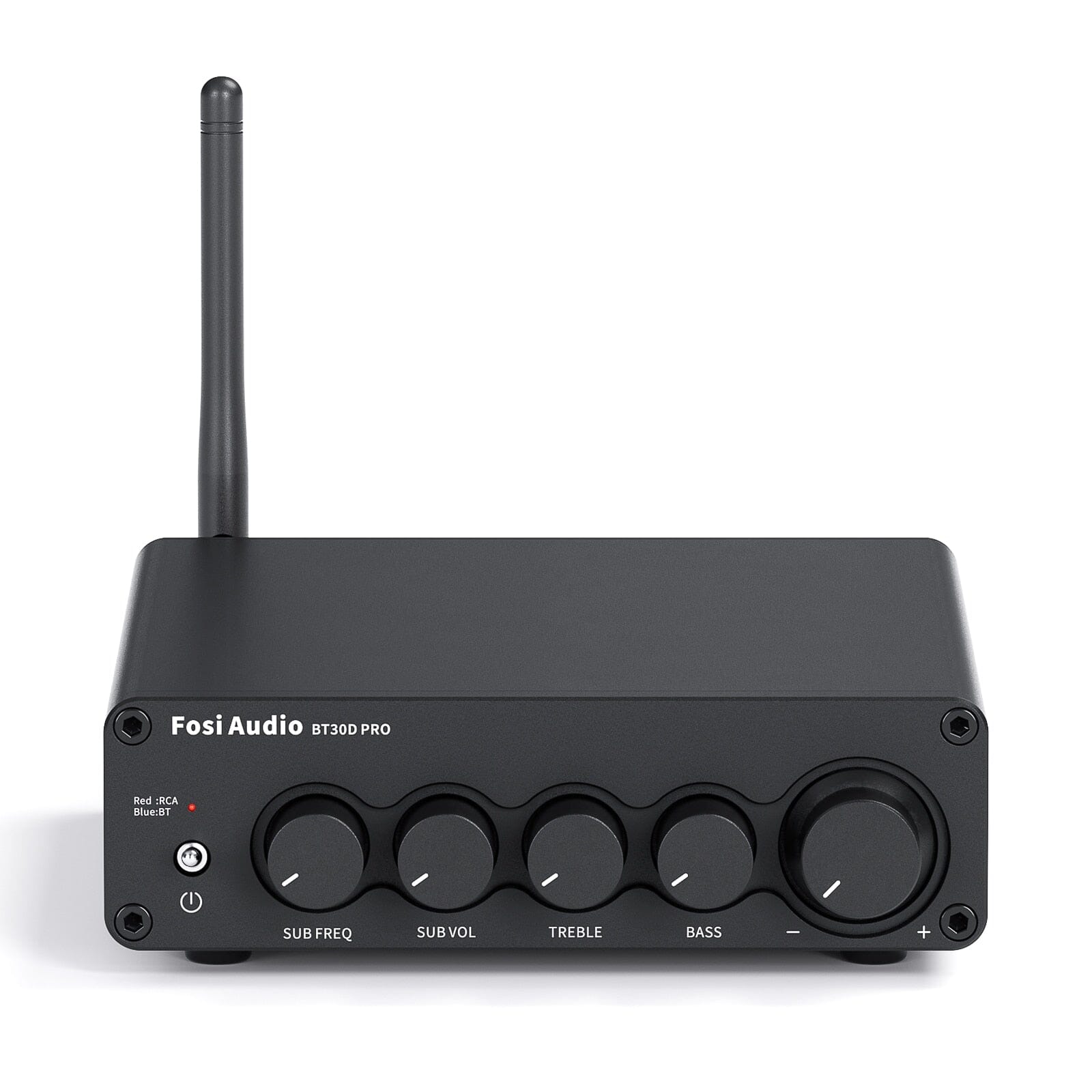 Fosi Audio BT30D PRO Bluetooth 5.0 Stereo Amplifier - 2 Channel 300W Power Amp with Bass Treble Control for Home Theater, Speakers, Subwoofer - Perfect for Living Room, Gaming & Music Listening