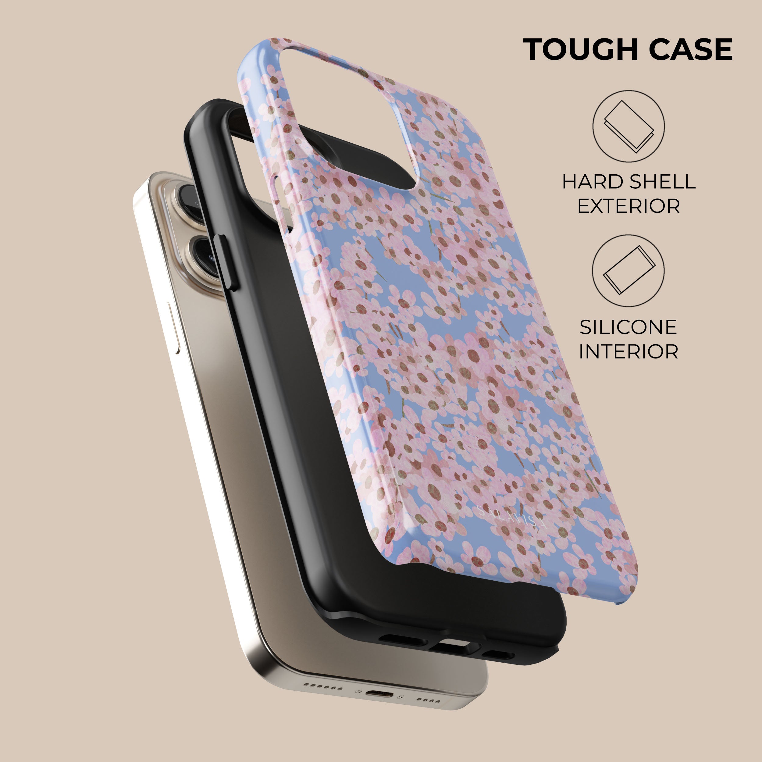 Floral Ditsy Print Phone Case for iPhone & Samsung - Trendy Summer Design, Slim Protective Cover for Everyday Use & Outdoor Activities