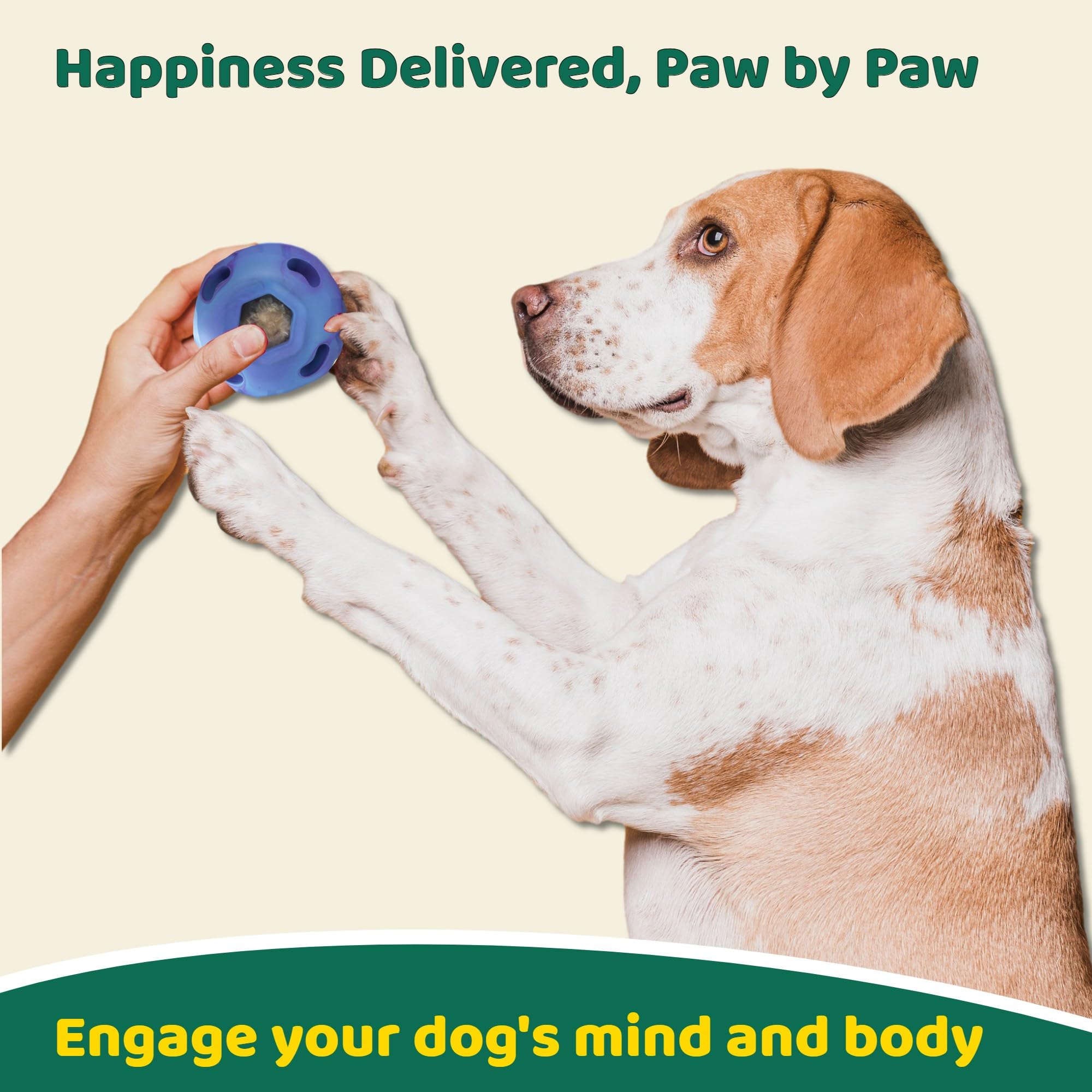 5-in-1 Interactive Dog Toy for Aggressive Chewers (25-85 lbs) – Durable Chew Toy, Slow Feeder & Frozen Treat Dispenser – Mental Stimulation Puzzle Game for Bored Dogs – Easy to Clean – Perfect for Indoor Play, Training & Anxiety Relief