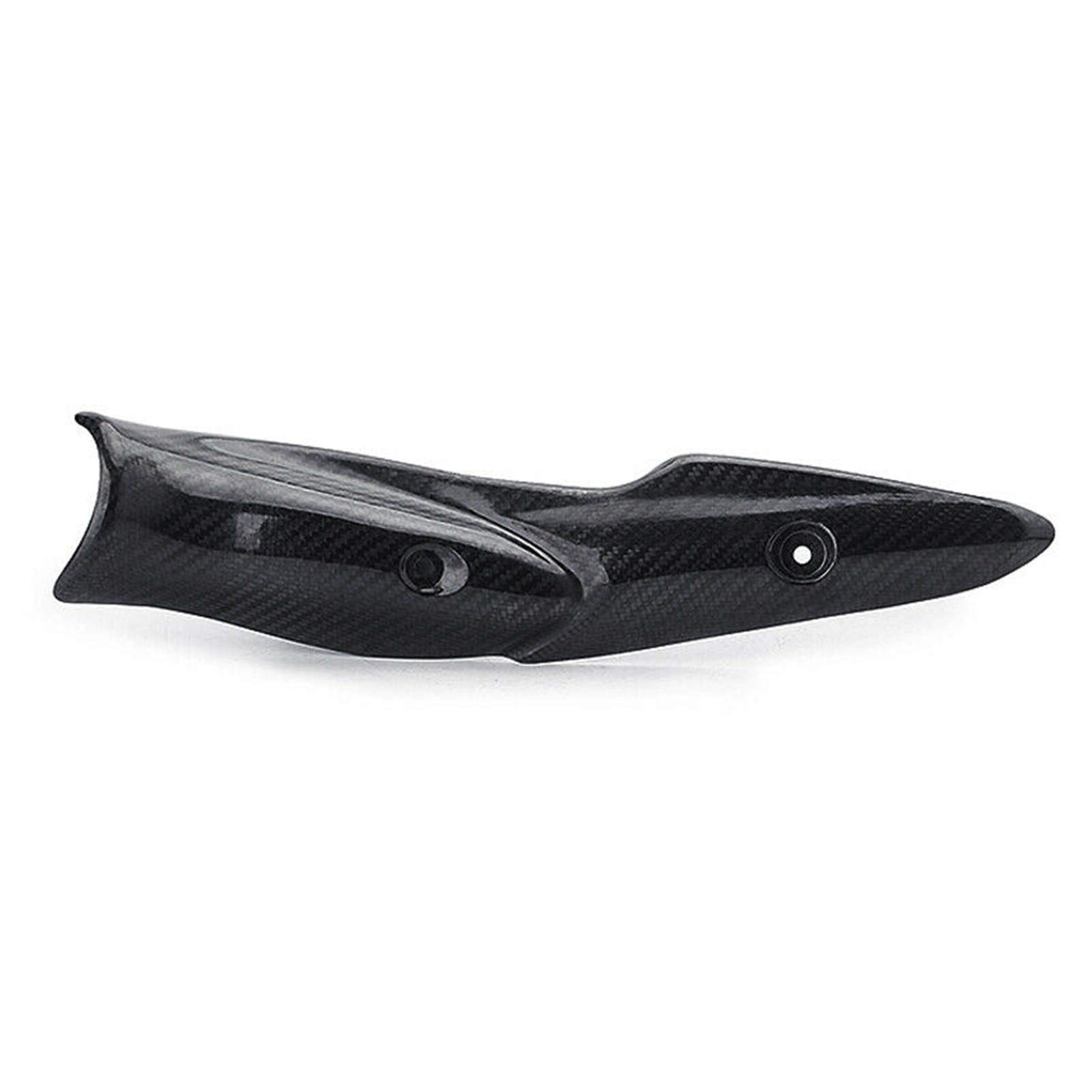 Carbon Fiber Motorcycle Exhaust Heat Shield Protector - Universal Fit for Kawasaki Z900 (2017-2020 Models) | High-Temp Insulation Cover | Perfect for Street Riding & Performance Upgrades