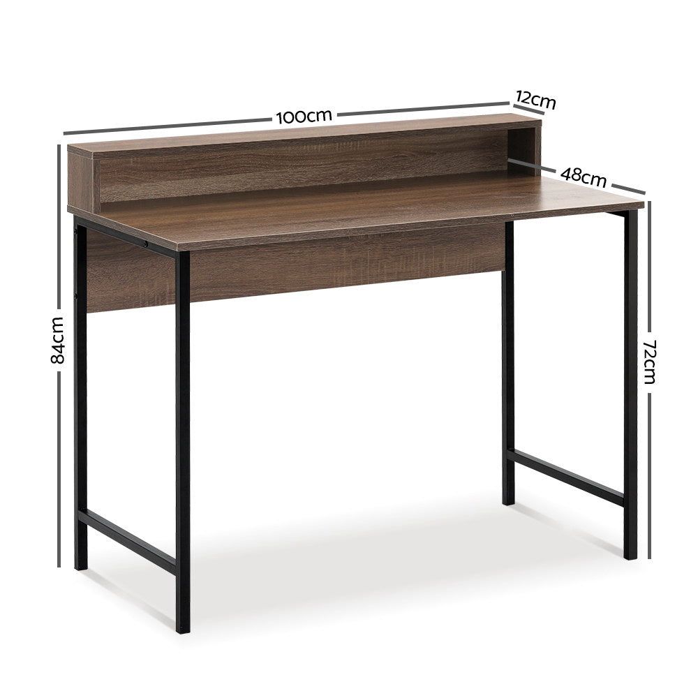 Sturdy Metal Computer Desk for Home Office & Study - Ergonomic Student Desk with Durable Steel Frame - Perfect for Small Spaces & Remote Work
