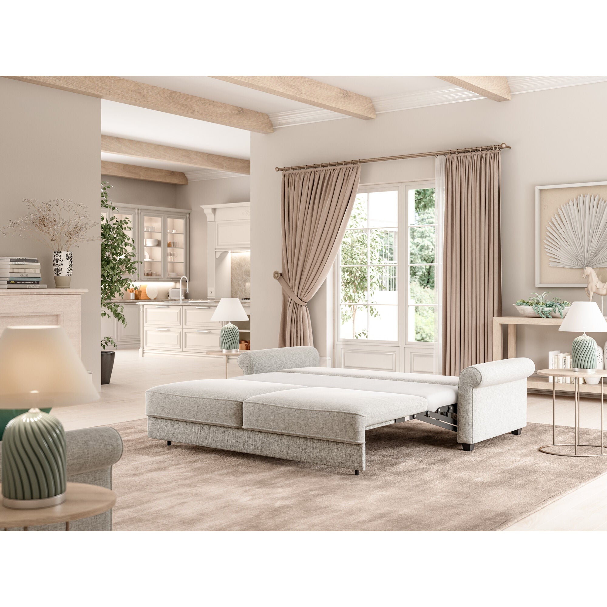 Casey Sleeper Sofa - Convertible Sofa Bed for Small Spaces, Comfortable & Stylish - Perfect for Guest Rooms, Apartments & Home Offices