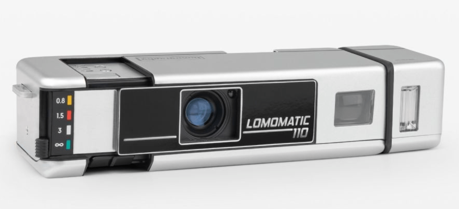 Lomography Lomomatic 110 Film Camera with Flash - Vintage Style Metal Body for Travel, Street Photography & Retro Enthusiasts