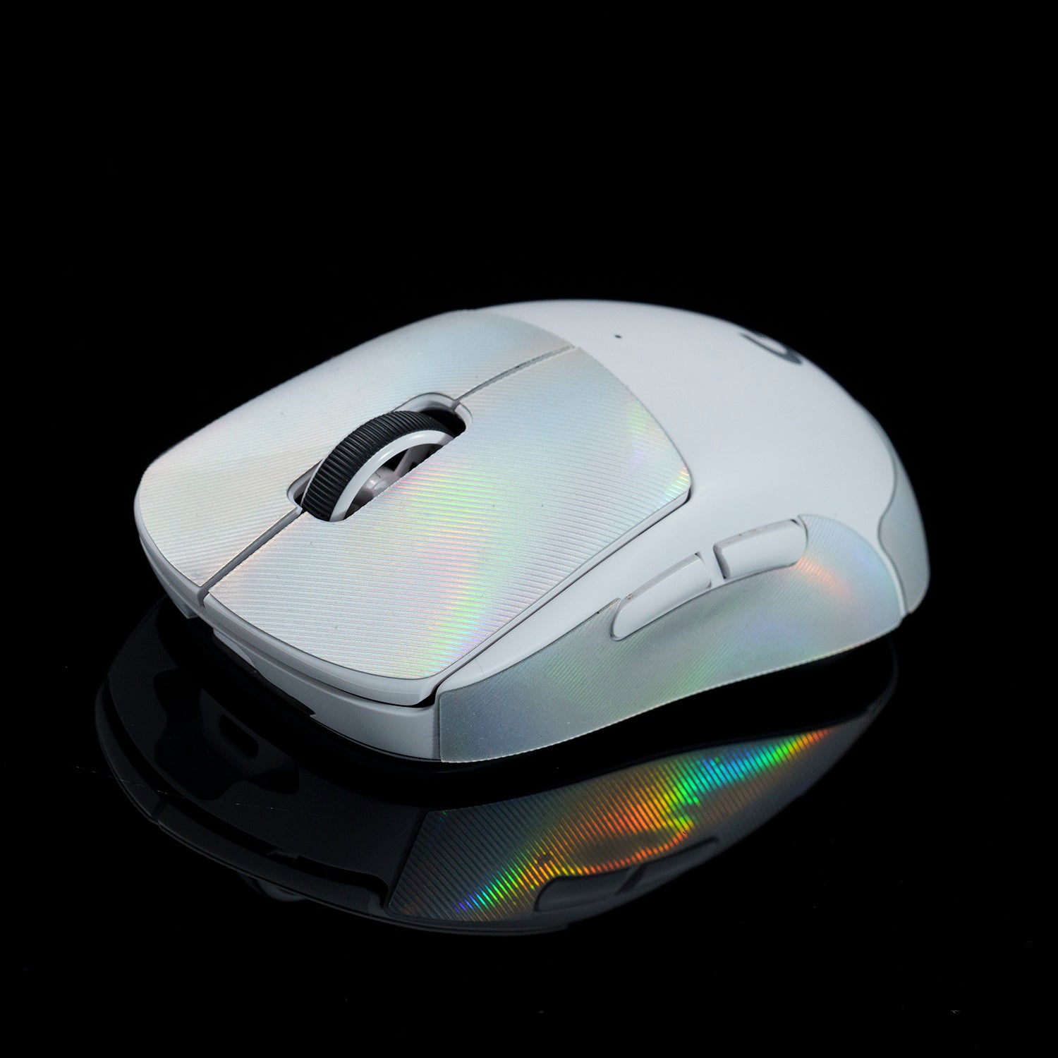 BT.L Mouse Grip for Logitech G Pro X Superlight & Superlight 2 - Non-Slip Gaming Grip Tape, Enhanced Control for FPS/MOBA Games (Holo White) - Perfect for Esports, Competitive Gaming & Long Gaming Sessions
