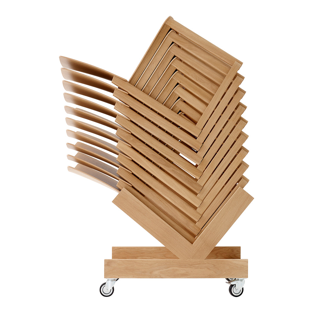 Allwood AV35 Stackable Side Chair - Modern Dining Chair for Kitchen, Restaurant, and Office Use