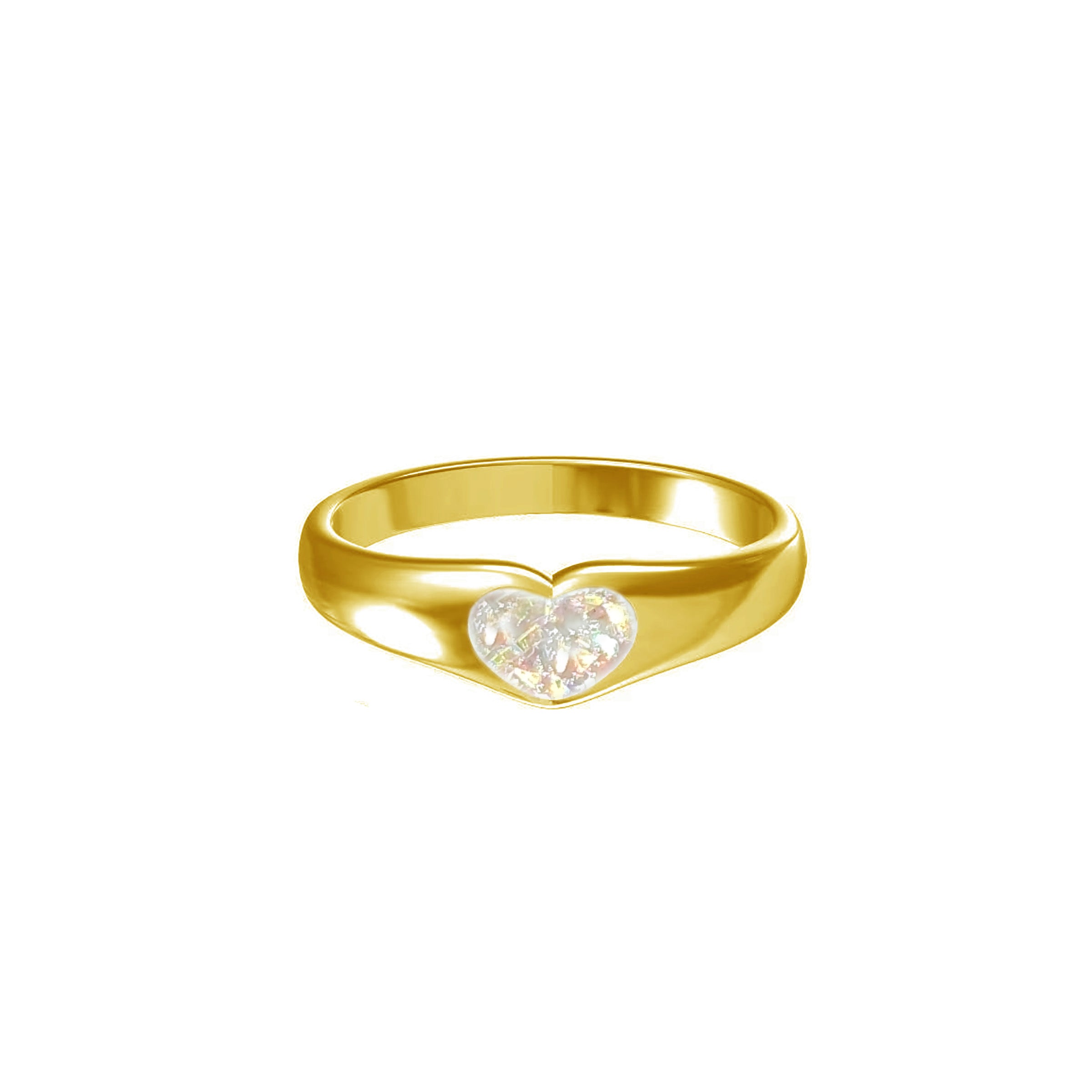 Eternal Heart Ashes Ring - Memorial Jewelry for Loved Ones | Perfect for Remembrance, Sympathy Gifts & Funeral Keepsakes
