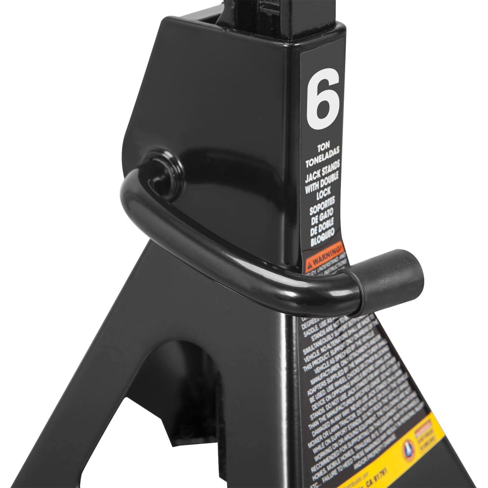 GARVEE 2 Pack 6 Ton (13000 lbs) Heavy Duty Adjustable Car Jack Stands 15.5-24 Inch Height - for Vehicle Lifting, Auto Repair, Garage Maintenance & DIY Projects