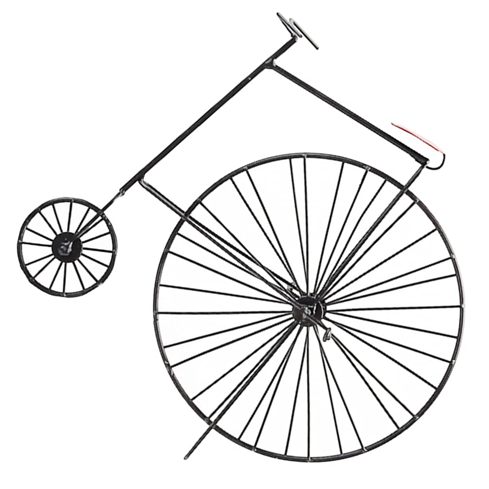 SOIMISS Vintage Metal Bicycle Sculpture - Retro Iron Bike Statue Figurine, Handcrafted Desktop Decor for Home & Office | Perfect Gift for Cyclists & Vintage Collectors | Ideal for Bookshelf, Mantel & Coffee Table Display