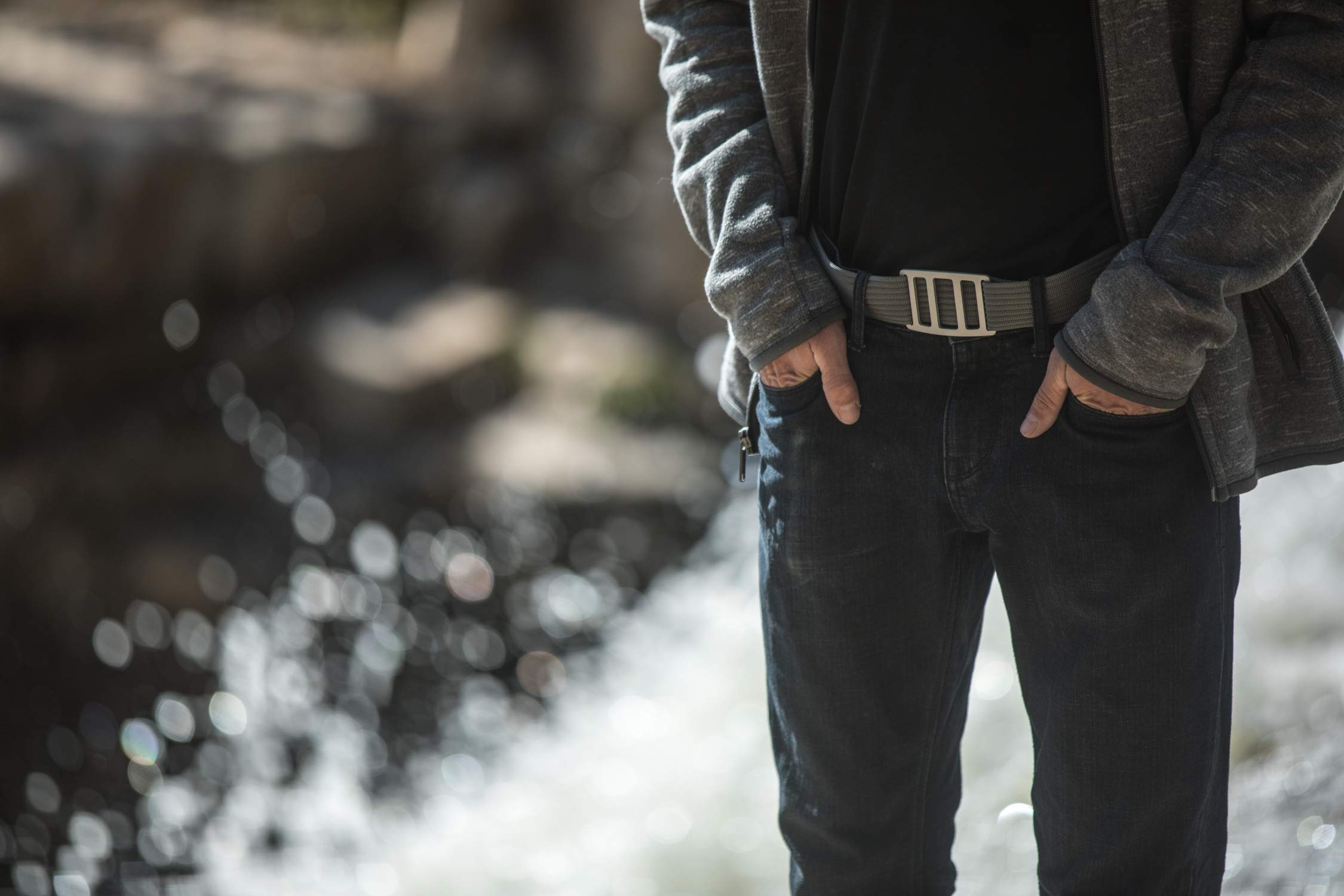 GRIP6 Horizon Ultralight Nylon Tactical Belt with T6061 Aluminum Buckle – Durable No-Hole Design for Men & Women, Perfect for Work, Golf, Casual, Outdoor, Travel & Everyday Use