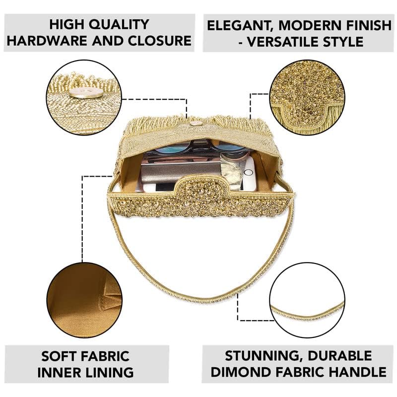 **Aheli Indian Potli Bags for Women – Elegant Ethnic Clutch Purse with Drawstring, Perfect for Weddings, Evening Parties & Festive Occasions**