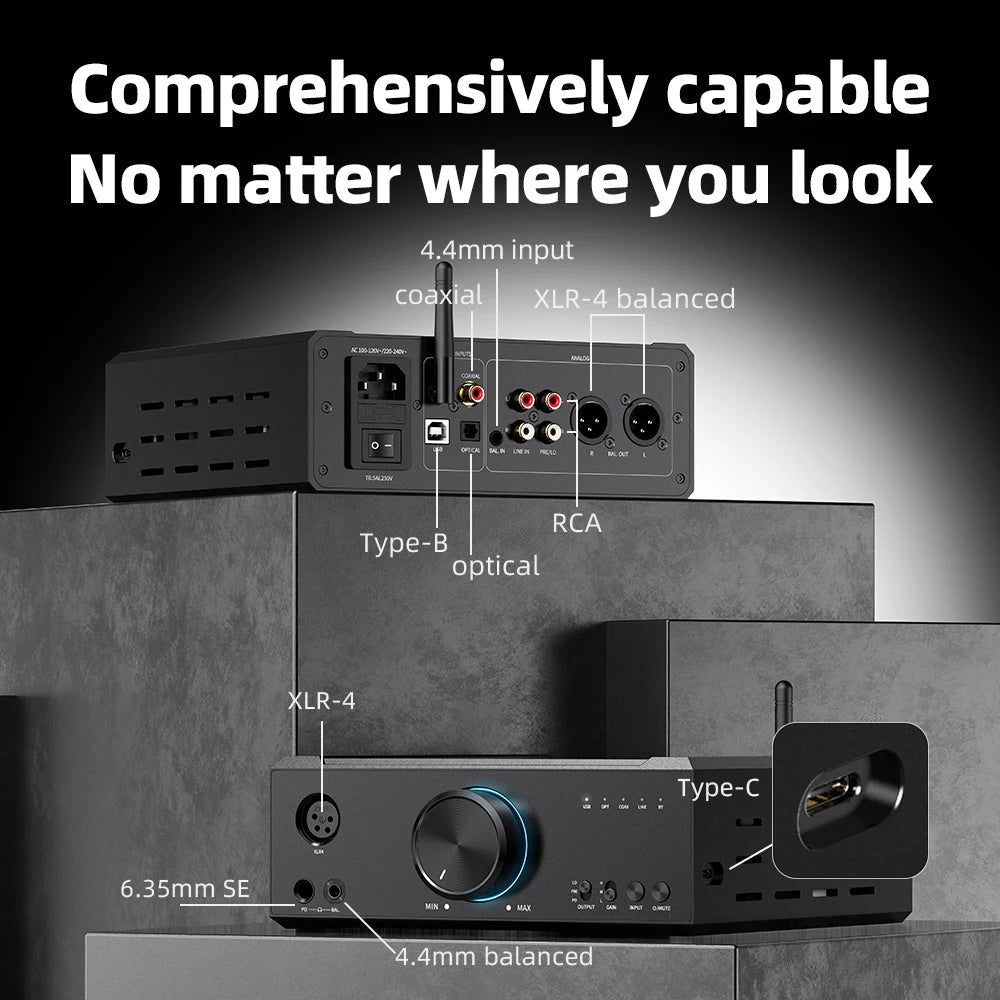 FiiO K9 Pro AKM AK4191EQ + AK4499EX Bluetooth 5.1 Desktop DAC & Headphone Amp | Hi-Fi Audio System for Home Office, Studio & Gaming