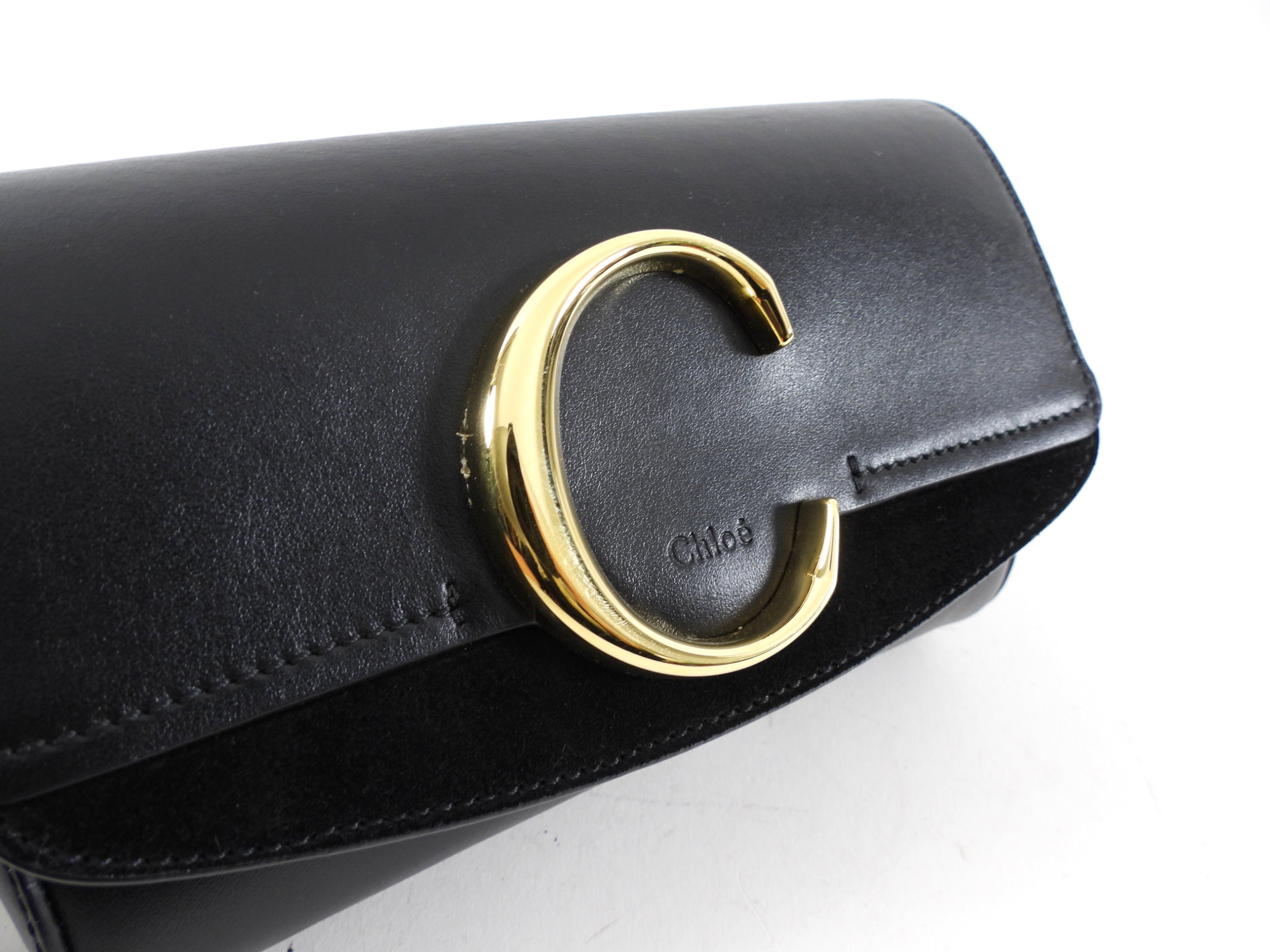Chloe Black Leather Mini Crossbody Belt Bag - Stylish & Compact for Everyday Wear, Travel, and Outings